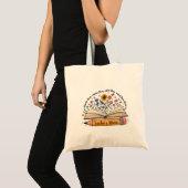 Persoonlijke bloemendocentnaam-tas | Op maat gemaa Tote Bag (Voorkant (product))