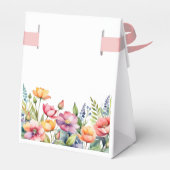 Persoonlijke bloemendoos met lint bedankdoosjes (Achterkant)