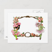 Persoonlijke bloemenfeeën briefkaart (Voorkant / Achterkant)