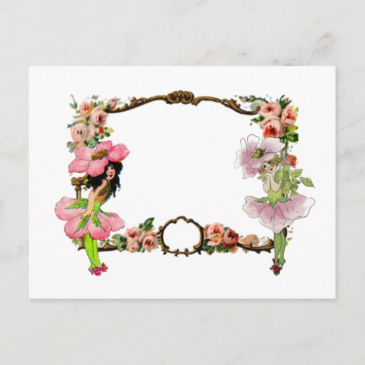 Persoonlijke bloemenfeeën briefkaart (Voorkant)