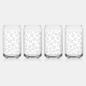 Persoonlijke bloemengeboortegdagcadeaumap blikvorm glas (Achterkant)