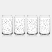 Persoonlijke bloemengeboortegdagcadeaumap blikvorm glas (Links)