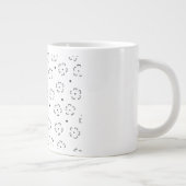Persoonlijke bloemengeboortegdagcadeaumap grote koffiekop (Rechts)
