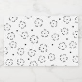 Persoonlijke bloemengeboortegdaggeschenkmap likeurfles etiket (Enkel label)