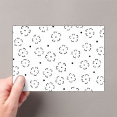 Persoonlijke bloemengeboortegiftmap acryl uitnodigingen (Insitu (Draagbaar))