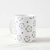 Persoonlijke bloemengeboortegiftmap koffiemok (Voorkant links)
