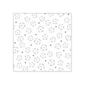 Persoonlijke bloemengeboortegiftmap rubberstempel (Afrduk)
