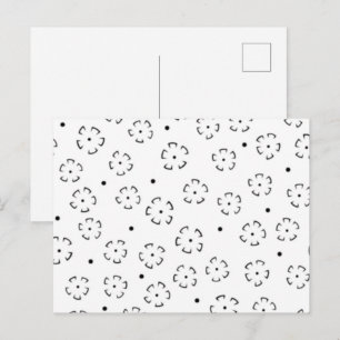 Persoonlijke bloemengeboortegiftmap uitnodiging briefkaart