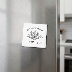 Persoonlijke bloemengeschenk voor boekenclub magneet