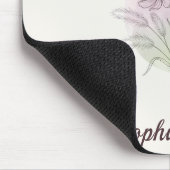 Persoonlijke bloemenkosmos botanische aangepaste n muismat (Hoek)