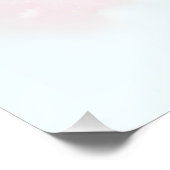 Persoonlijke bloemenkrans, babykamer kunst perfect poster (Hoek)