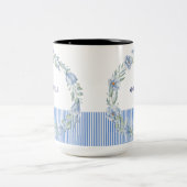 Persoonlijke bloemenkrans mok (Center)