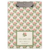 Persoonlijke Bloemenleraar Klembord (Voorkant)