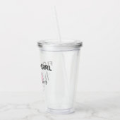 Persoonlijke Bloemenmeisje Cup Acryl Drinkbeker (Links)