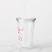 Persoonlijke Bloemenmeisje Cup Acryl Drinkbeker (Links)