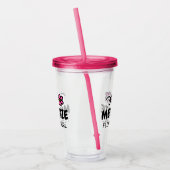 Persoonlijke bloemenmeisje naam acryltumbler cup acryl drinkbeker (Links)