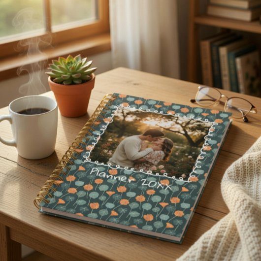 Persoonlijke bloemenplanner met foto planner