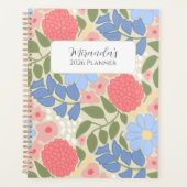 Persoonlijke bloemenplanner met harde kaft planner (Voorkant)
