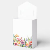 Persoonlijke bloemensieradendoos met lint bedankdoosjes (Geopend)