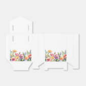 Persoonlijke bloemensieradendoos met lint bedankdoosjes (Uitgevouwen)