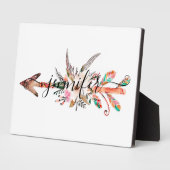 Persoonlijke bloemenspil fotoplaat (Zijkant)