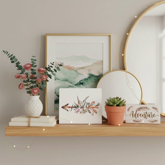 Persoonlijke bloemenspil fotoplaat