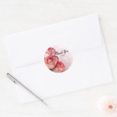 Persoonlijke bloemenstickers ronde sticker (Envelop)