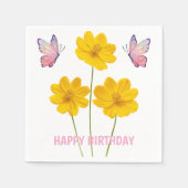 Persoonlijke bloemenstukken servet (Voorkant)