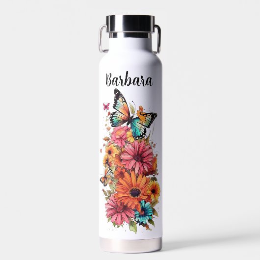 Persoonlijke Bloemenstukken Waterfles (Voorkant)