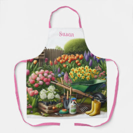 Persoonlijke bloementuin / Tuinier Schort