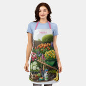 Persoonlijke bloementuin / Tuinier Schort (Gedragen)