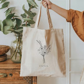 Persoonlijke bloemetas tote bag