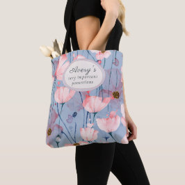 Persoonlijke Bloemetas, Zachte Esthetische Ontwerp Tote Bag