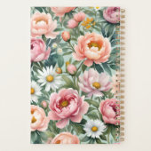 Persoonlijke bloemige behangprint planner (Achterkant)