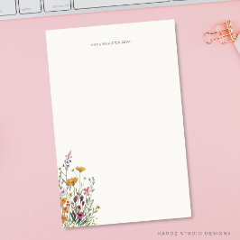 Persoonlijke Bloemige Elegantie Briefpapier