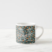 Persoonlijke bloemige koffiemini mok (Rechts)