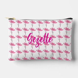 Persoonlijke bloemige make-uptas, cosmetische tas, etui