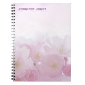 Persoonlijke Bloemige Meisjesachtige Mooie Moderne Notitieboek (Voorkant)