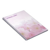 Persoonlijke Bloemige Meisjesachtige Stijlvolle Mo Notitieboek (Rechterzijde)