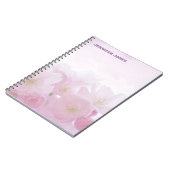 Persoonlijke Bloemige Meisjesachtige Stijlvolle Mo Notitieboek (Linkerzijde)