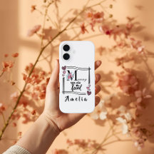 Persoonlijke bloemige Moeder iPhone-hoes