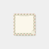 Persoonlijke bloemige plakbriefjes voor leraren post-it® notes (Voorkant)