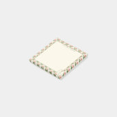 Persoonlijke bloemige plakbriefjes voor leraren post-it® notes (Schuin)
