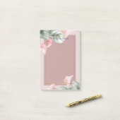 Persoonlijke bloemige Post-it-notities Post-it® Notes (Op bureau)