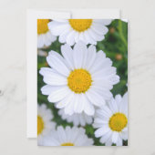 Persoonlijke bloemige trouwuitnodigingen Madeliefj Kaart (Achterkant)