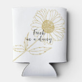 Persoonlijke bloemkool Chic Sunflower Blikjeskoeler (Achterkant)