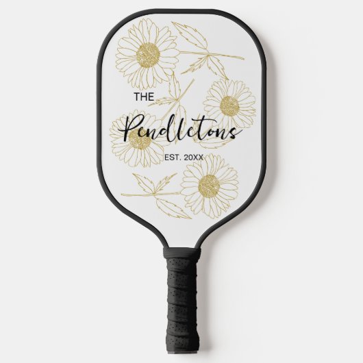 Persoonlijke bloemkool Chic Sunflower Pickleball Paddle (Voorkant)