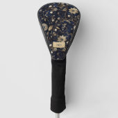 Persoonlijke bloempatroon golfhoofdhoes golfheadcover (Voorkant)