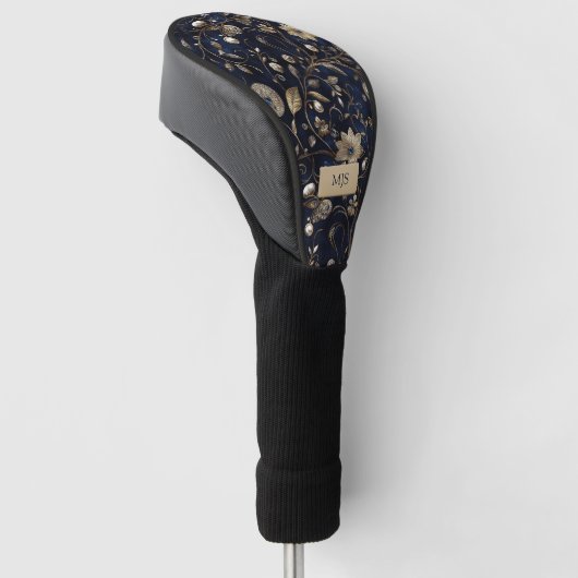 Persoonlijke bloempatroon golfhoofdhoes golfheadcover (Schuin)