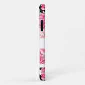 Persoonlijke bloemprint met zwart-wit dierenprint Case-Mate iPhone case (Achterkant/rechts)